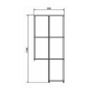 Стеллаж подвесной Comforty Порто 00-00000829 50 дуб тёмно-коричневый для ванной в интернет-магазине сантехники Sanbest