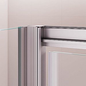 Душевой уголок RGW Passage PA-44 (PA-02 + Z-050-1) 80x90 стекло прозрачное/профиль хром купить в интернет-магазине Sanbest