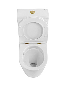 Унитаз напольный CEZARES LINER CZR-6726-CP-TOR/SC безободковый, смыв торнадо, с бачком, с крышкой микролифт, белый купить в интернет-магазине Sanbest