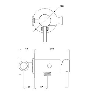 Гигиенический душ RedBlu by Damixa Option 211000000 купить в интернет-магазине сантехники Sanbest