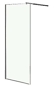 Душевое ограждение Loranto  Walk-in CS-L1020 110 стекло прозрачное купить в интернет-магазине Sanbest