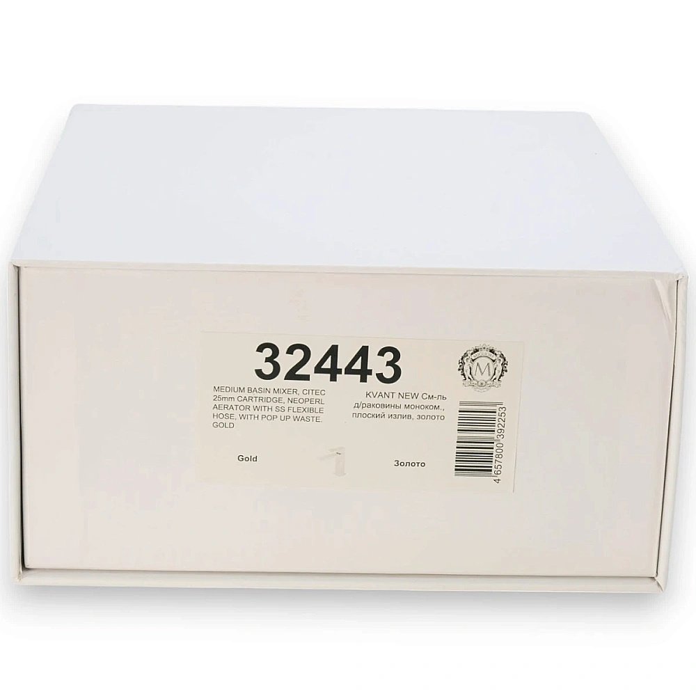 Смеситель для раковины Migliore KVANT 32443 золото купить в интернет-магазине сантехники Sanbest