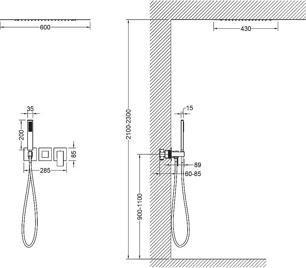 Душевая система Timo Selene SX-2129/17SM золото матовое купить в интернет-магазине сантехники Sanbest