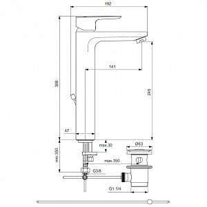 Смеситель для раковины Ideal Standard Ceraplan III BC561AA купить в интернет-магазине сантехники Sanbest