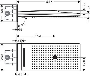 Верхний душ Hansgrohe Rainmaker Select 580 3jet Белый 24001400 купить в интернет-магазине сантехники Sanbest