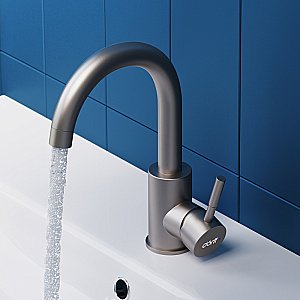 Смеситель для раковины Dorff Logic D3002101SS сталь купить в интернет-магазине сантехники Sanbest