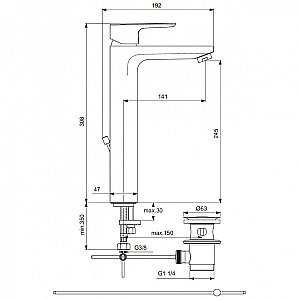 Смеситель для раковины Ideal Standard Ceraplan III BC561AA купить в интернет-магазине сантехники Sanbest