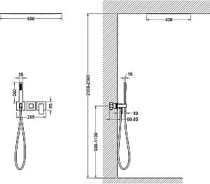 Душевая система Timo Selene SX-2129/17SM золото матовое купить в интернет-магазине сантехники Sanbest