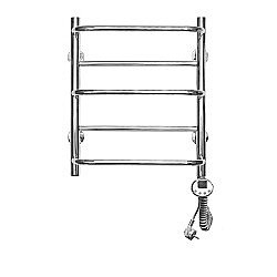 Полотенцесушитель электрический Domoterm Орфей П5 500x700 E хром купить в интернет-магазине сантехники Sanbest