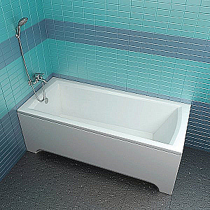 Ванна акриловая Ravak SET DOMINO PLUS 70508024 170х75 c опорой и сточным комплектом хpом II  купить в интернет-магазине Sanbest