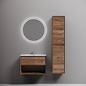Тумба с раковиной Sancos Marmi 1.0 70 MR1.070ECH дуб чарльстон для ванной в интернет-магазине Sanbest