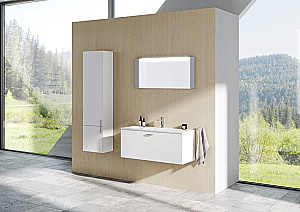 Шкаф боковой Ravak SB CLEAR II L 40 X000001649 белый для ванной в интернет-магазине сантехники Sanbest