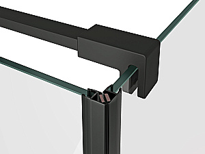 Душевой уголок Ravak Cool! COSD2+COPS 100x80 профиль черный/стекло прозрачное купить в интернет-магазине Sanbest