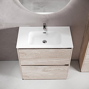 Тумба с раковиной Sancos Libra Floor 100 LB100FEG дуб галифакс натуральный для ванной в интернет-магазине Sanbest