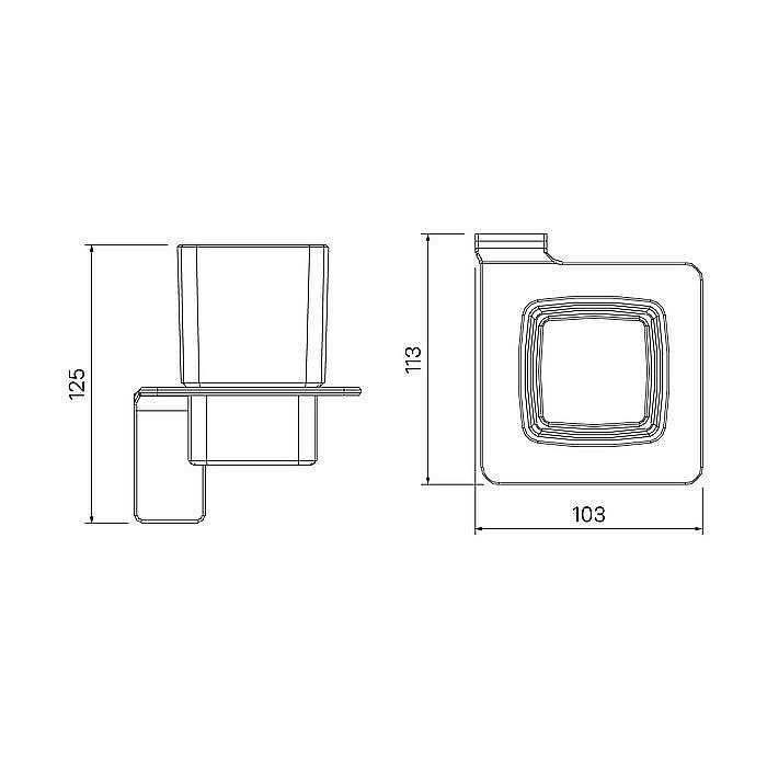 Стакан для зубных щеток Iddis Slide SLIGMG1i45 купить в интернет-магазине сантехники Sanbest
