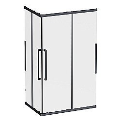 Душевой уголок AM.PM Func Square Slide W84G-403-12090-BТ 120х90 стекло прозрачное/профиль черный матовый купить в интернет-магазине Sanbest