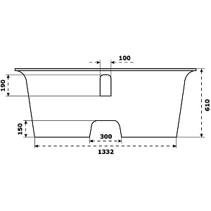 Ванна BAS Венеция 170x80 белый купить в интернет-магазине Sanbest