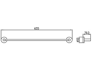 Полотенцедержатель Kaiser KH-4107 бронза купить в интернет-магазине сантехники Sanbest