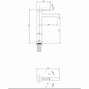Смеситель для раковины ABBER Emotion AF8811G золото матовое купить в интернет-магазине сантехники Sanbest