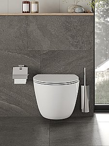 Унитаз подвесной Orange CI07-100W+APB144 безободковый, с крышкой микролифт, с инсталляцией, белый/кнопка черная купить в интернет-магазине Sanbest
