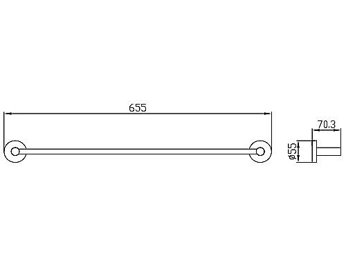Полотенцедержатель Kaiser KH-4107 бронза купить в интернет-магазине сантехники Sanbest