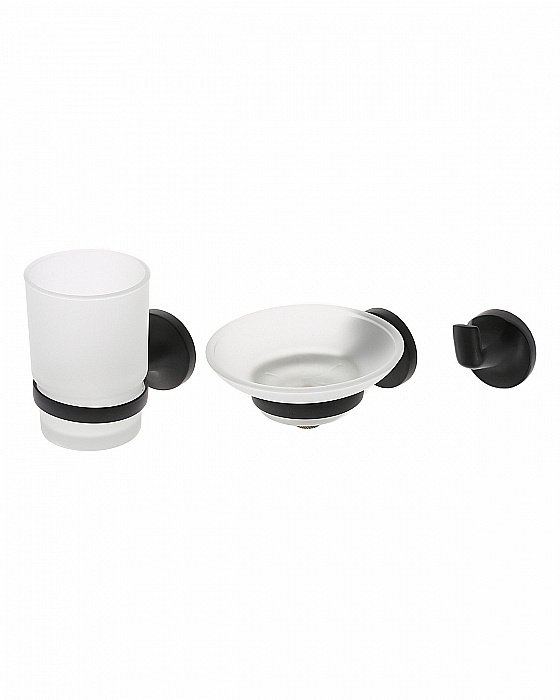 Набор аксессуаров Orange Y01-888b черный купить в интернет-магазине сантехники Sanbest