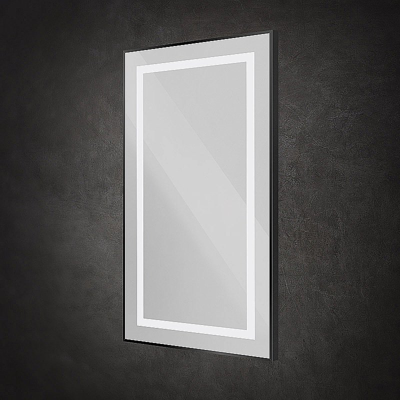 Зеркало BelBagno Kraft SPC-KRAFT-500-900-SENS-NERO черный в ванную от интернет-магазине сантехники Sanbest