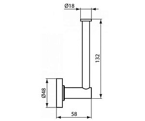 Держатель туалетной бумаги Ideal Standard IOM A9132AA купить в интернет-магазине сантехники Sanbest