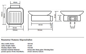 Мыльница Bemeta Solo 139108032 купить в интернет-магазине сантехники Sanbest