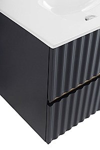 Тумба с раковиной Art&Max ELEGANT 100 серая матовая для ванной в интернет-магазине Sanbest