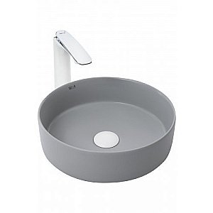 Раковина накладная WeltWasser WW ELBACH 3134 MFG 35,5 светло-серая матовая купить в интернет-магазине Sanbest