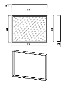 Зеркало Brevita Даллас DAL-02105-074 105x80 в ванную от интернет-магазине сантехники Sanbest