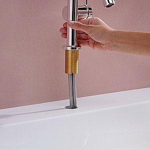 Смеситель для раковины Hansgrohe Tecturis S 73320000 хром купить в интернет-магазине сантехники Sanbest