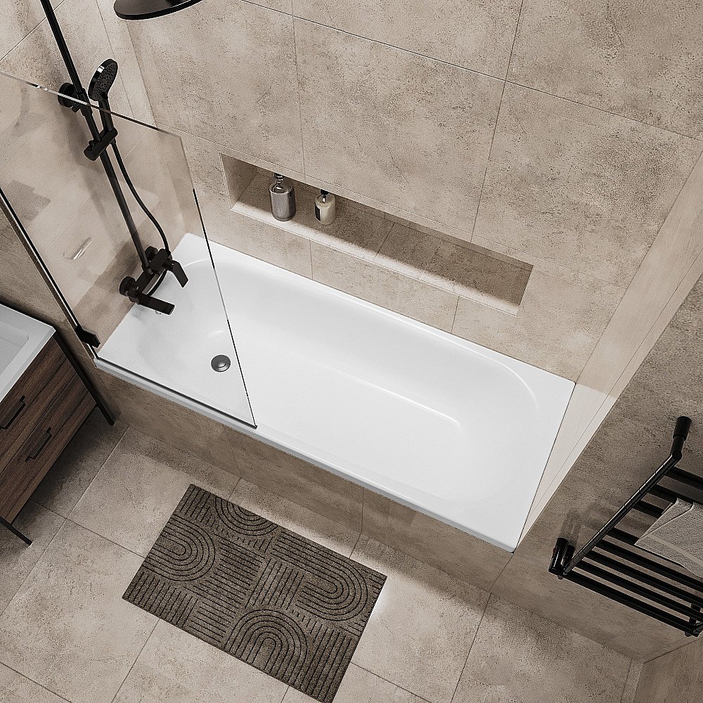 Ванна акриловая Niagara Brava NG-B17070 170х70 белая купить в интернет-магазине Sanbest