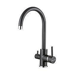 Смеситель для кухни Paulmark Essen Es213211-BLM Черный купить в интернет-магазине сантехники Sanbest