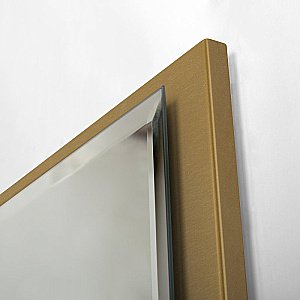 Зеркало Cezares CZR-SPC-INT-1000-900-LED-TCH-WARM-BORO брашированное золото в ванную от интернет-магазине сантехники Sanbest