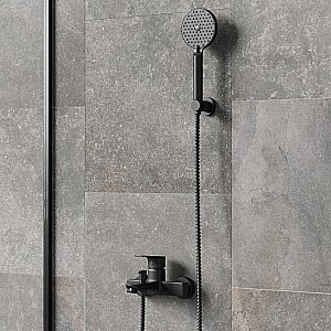 Душевая лейка Paini Torino TRYO155F3D110 черная матовая купить в интернет-магазине сантехники Sanbest