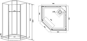 Душевая кабина Timo Premium Ilma 709 купить в интернет-магазине Sanbest
