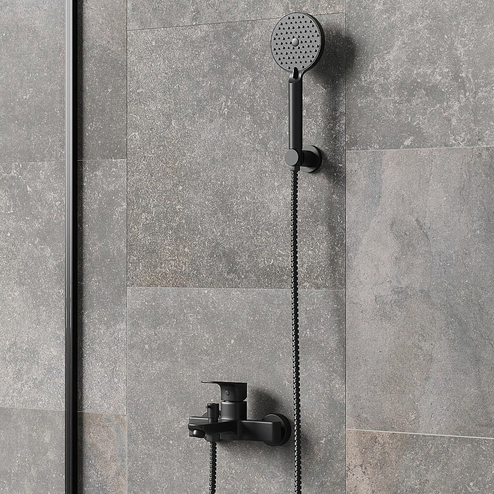 Душевая лейка Paini Torino TRYO155F3D110 черная матовая купить в интернет-магазине сантехники Sanbest