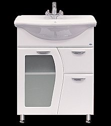 Тумба для раковины напольная Misty Дрея 65 белая купить в интернет-магазине сантехники Sanbest