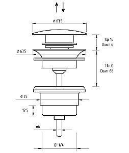 Донный клапан Migliore RICAMBI 31773 бронза купить в интернет-магазине сантехники Sanbest