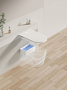 Унитаз-биде подвесной с инсталляцией Allen Brau Smart 4.I1001.20 белый, с крышкой микролифт, слив торнадо купить в интернет-магазине Sanbest