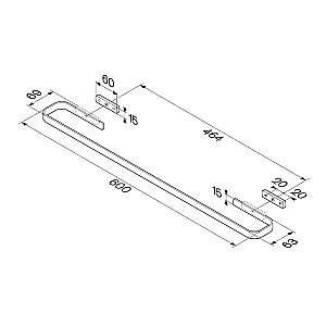 Полотенцедержатель AM.PM Func A8F346400 хром купить в интернет-магазине сантехники Sanbest
