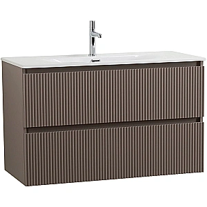 Тумба с раковиной BelBagno UNO-MINI 90 бежевая матовая для ванной в интернет-магазине Sanbest