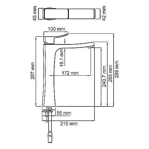 Смеситель для раковины WasserKRAFT Aller 1063H купить в интернет-магазине сантехники Sanbest
