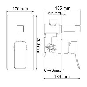 Смеситель для душа WasserKRAFT Aller 10641WHITE купить в интернет-магазине сантехники Sanbest