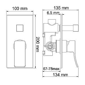 Смеситель для душа WasserKRAFT Aller 10641WHITE купить в интернет-магазине сантехники Sanbest