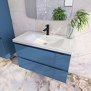 Тумба с раковиной Caprigo Forte 90 два ящика, цвет на выбор/эмаль для ванной в интернет-магазине Sanbest