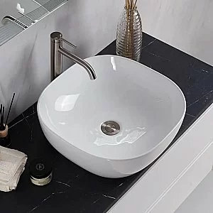 Раковина накладная Belbagno 42,5 BB1301 белая купить в интернет-магазине Sanbest