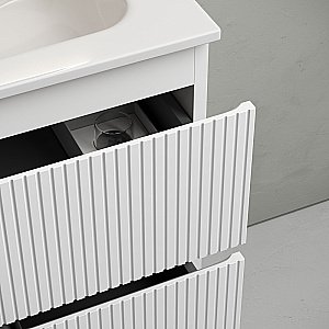 Тумба с раковиной Sancos SNOB T SNT100RW Bianco правая/белая матовая для ванной в интернет-магазине Sanbest